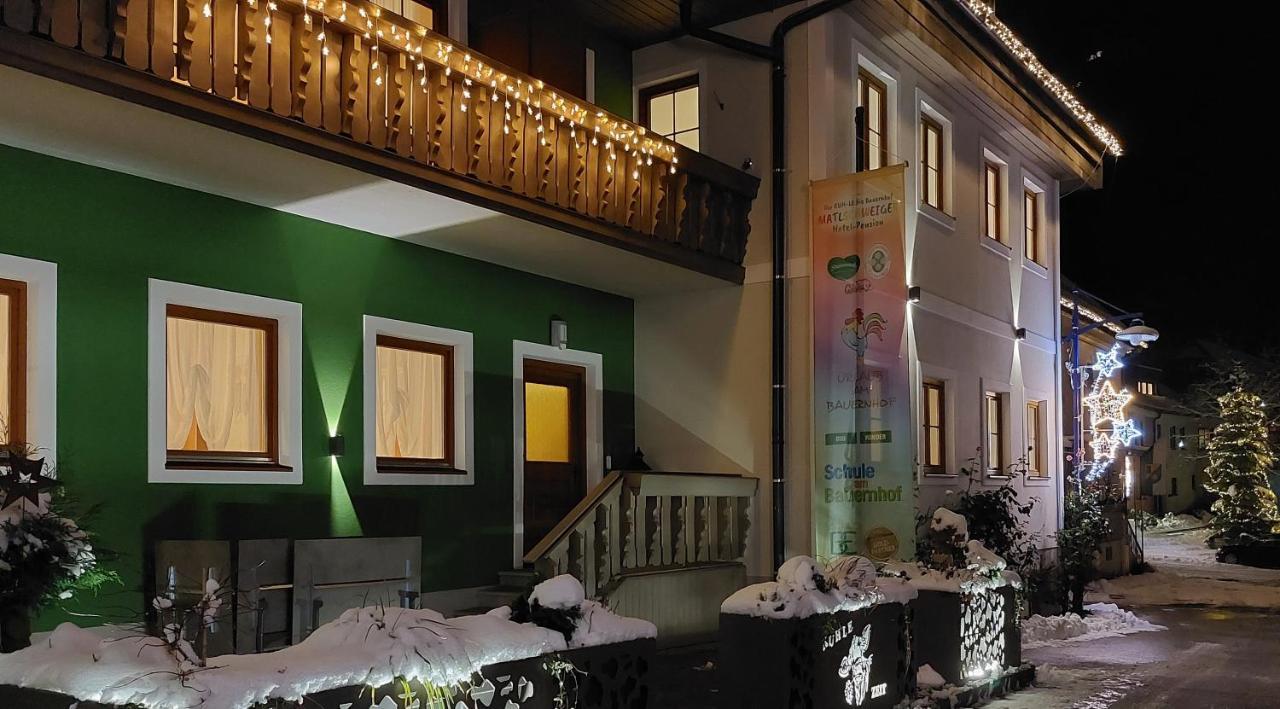 Bio-Bauernhof-Hotel Matlschweiger Lassing  Bagian luar foto